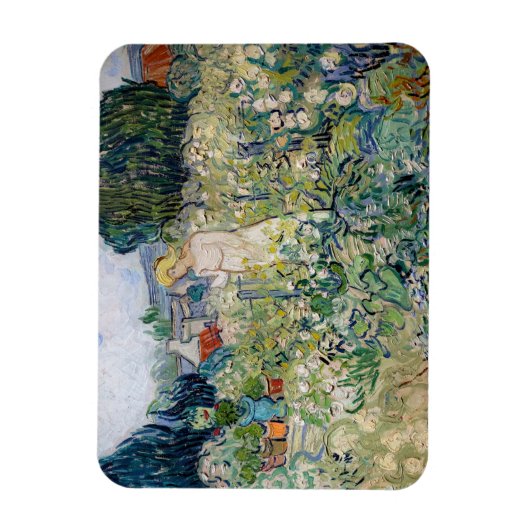 Vincent van Gogh - Miss Gachet in ihrem Garten Magnet (Vertikal)