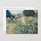 Vincent van Gogh - Miss Gachet in ihrem Garten Postkarte (Vorne/Hinten)