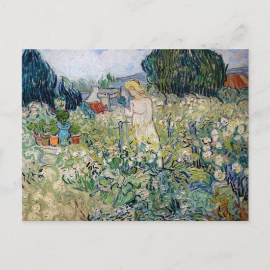 Vincent van Gogh - Miss Gachet in ihrem Garten Postkarte (Vorderseite)