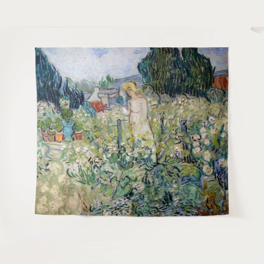 Vincent van Gogh - Miss Gachet in ihrem Garten Wandteppich (Vorderseite (Horizontal))
