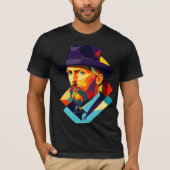 Vincent van Gogh mit Strohhut T-Shirt (Vorderseite)