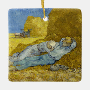 Vincent Van Gogh - Mittag, Pause von der Arbeit / Keramikornament