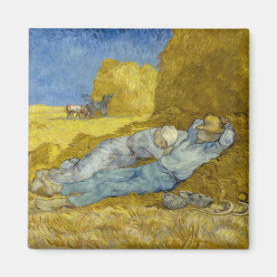 Vincent Van Gogh - Mittag, Pause von der Arbeit / Magnet