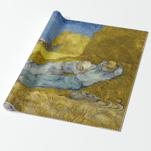 Vincent Van Gogh - Mittag, Ruhe von der Arbeit / S Geschenkpapier