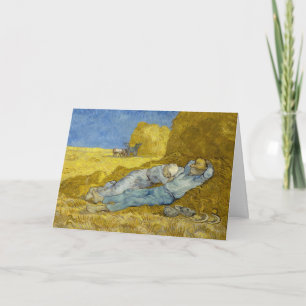 Vincent Van Gogh - Mittag, Ruhe von der Arbeit / S Karte