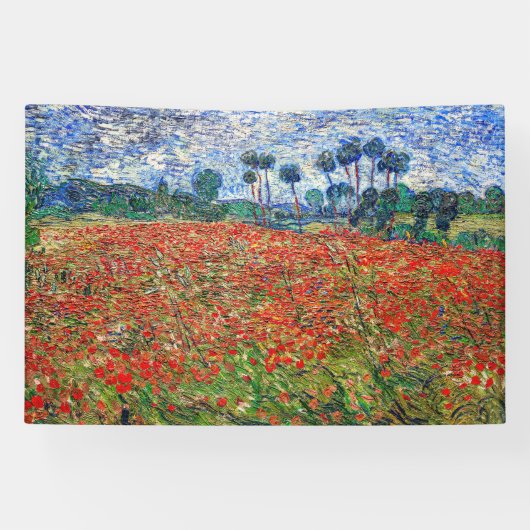Vincent van Gogh - Mohnfeld Banner (Horizontal)