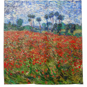 Vincent van Gogh - Mohnfeld Duschvorhang (Vorderseite)