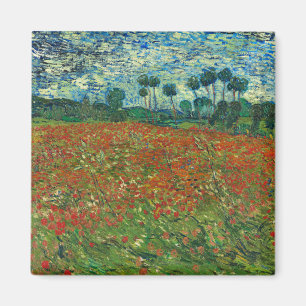 Vincent Van Gogh Mohnfeld Florales Vintage-Kunst Magnet
