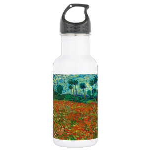 Vincent Van Gogh Mohnfeld Florales Vintage Kunst Trinkflasche