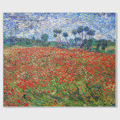 Vincent van Gogh - Mohnfeld Geschenkpapier (Flach)