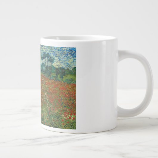 Vincent van Gogh - Mohnfeld Jumbo-Tasse (Rechts)