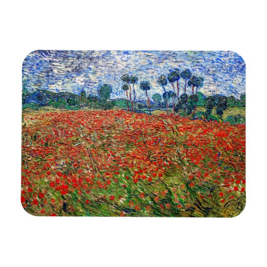 Vincent van Gogh - Mohnfeld Magnet (Horizontal)