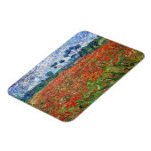 Vincent van Gogh - Mohnfeld Magnet (Linke Seite)