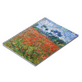 Vincent van Gogh - Mohnfeld Notizblock (Linke Seite)