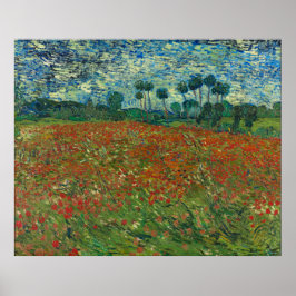 Vincent van Gogh - Mohnfeld Poster
