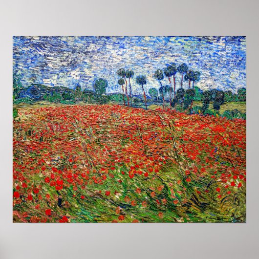 Vincent van Gogh - Mohnfeld Poster (Vorne)