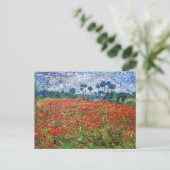 Vincent van Gogh - Mohnfeld Postkarte (Stehend Vorderseite)