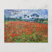 Vincent van Gogh - Mohnfeld Postkarte (Vorderseite)
