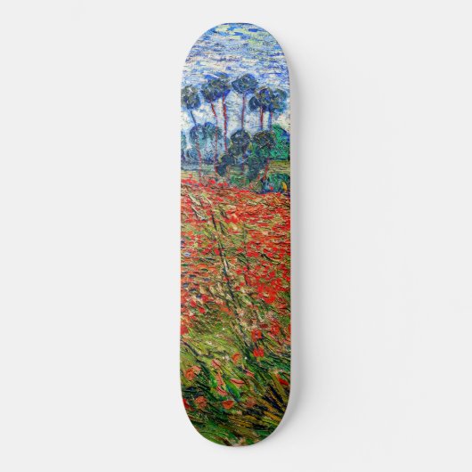Vincent van Gogh - Mohnfeld Skateboard (Vorderseite)