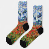 Vincent van Gogh - Mohnfeld Socken (Linkes Detail)