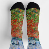 Vincent van Gogh - Mohnfeld Socken (Oben)