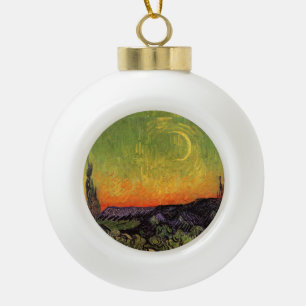 Vincent Van Gogh Mondlandschaft Keramik Kugel-Ornament