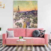 Vincent van Gogh | Mondlicht Landschaft, 1889 Leinwanddruck (Insitu (Wohnzimmer))