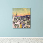 Vincent van Gogh | Mondlicht Landschaft, 1889 Leinwanddruck (Insitu (Holzboden))