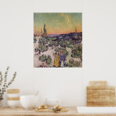 Vincent van Gogh | Mondlicht Landschaft, 1889 Poster (Küche)