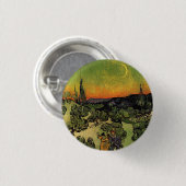 Vincent Van Gogh Moonlit Landschaft Button (Vorne & Hinten)