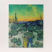 Vincent van Gogh - Moonlit Landschaft mit Paar Puzzle (Vertikal)
