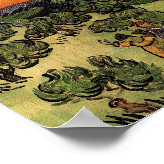 Vincent Van Gogh Moonlit Landschaft Poster (Ecke)