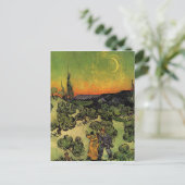 Vincent Van Gogh Moonlit Landschaft Postkarte (Stehend Vorderseite)
