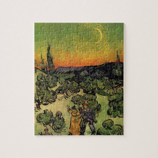 Vincent Van Gogh Moonlit Landschaft Puzzle (Vertikal)