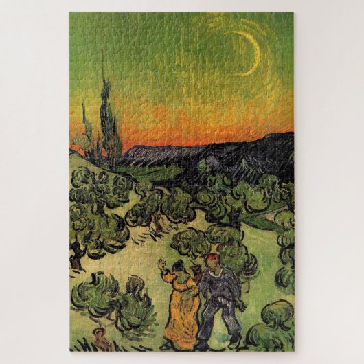 Vincent Van Gogh Moonlit Landschaft Puzzle (Vertikal)
