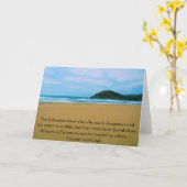 Vincent van Gogh motivational quote Karte (Gelbe Blume)