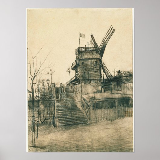 Vincent van Gogh - Moulin de la Galette Poster (Vorne)