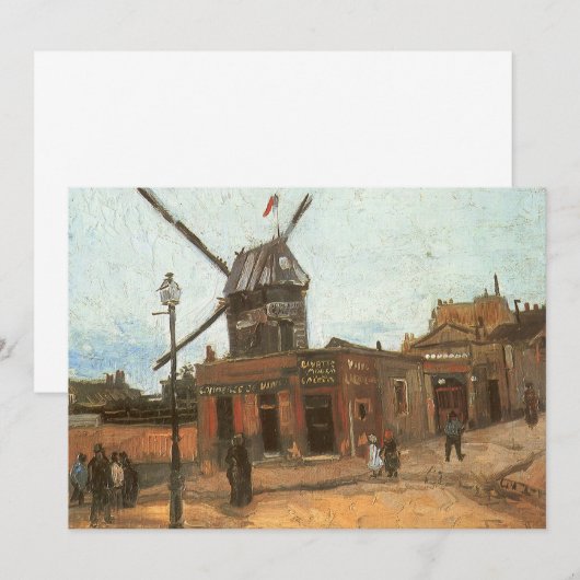 Vincent van Gogh - Moulin de la Galette, Windmill (Vorne/Hinten)
