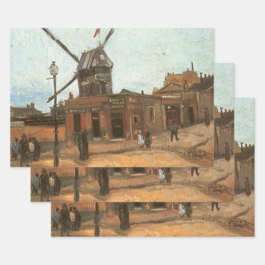 Vincent van Gogh - Moulin de la Galette, Windmill Geschenkpapier Set (Set)