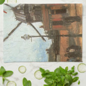 Vincent van Gogh - Moulin de la Galette, Windmill Geschirrtuch (Gefaltet)