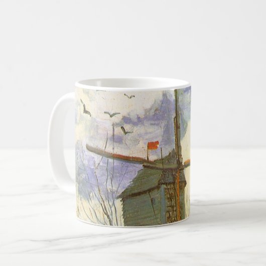 Vincent van Gogh - Moulin de la Galette, Windmill Kaffeetasse (Vorderseite Links)