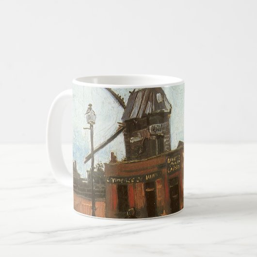 Vincent van Gogh - Moulin de la Galette, Windmill Kaffeetasse (Vorderseite Links)