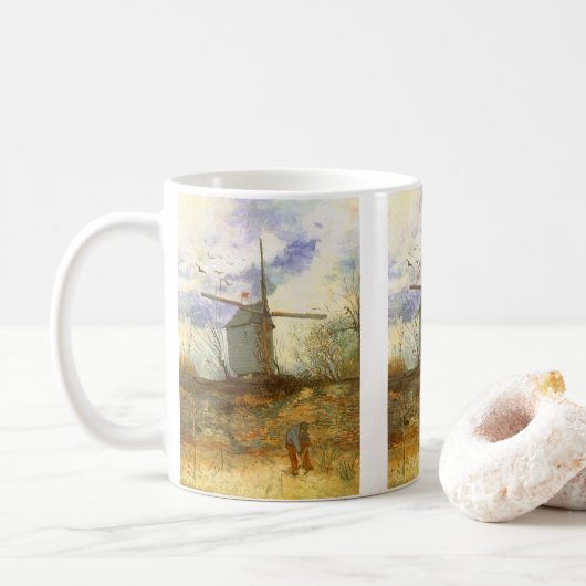 Vincent van Gogh - Moulin de la Galette, Windmill Kaffeetasse (Mit Donut)