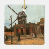 Vincent van Gogh - Moulin de la Galette, Windmill Keramikornament (Rückseite)