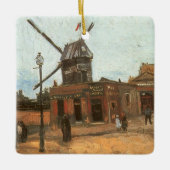 Vincent van Gogh - Moulin de la Galette, Windmill Keramikornament (Vorderseite)