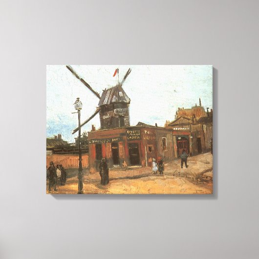 Vincent van Gogh - Moulin de la Galette, Windmill Leinwanddruck (Vorderseite)