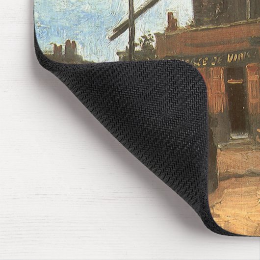 Vincent van Gogh - Moulin de la Galette, Windmill Mousepad (Ecke)