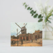 Vincent van Gogh - Moulin de la Galette, Windmill Postkarte (Stehend Vorderseite)