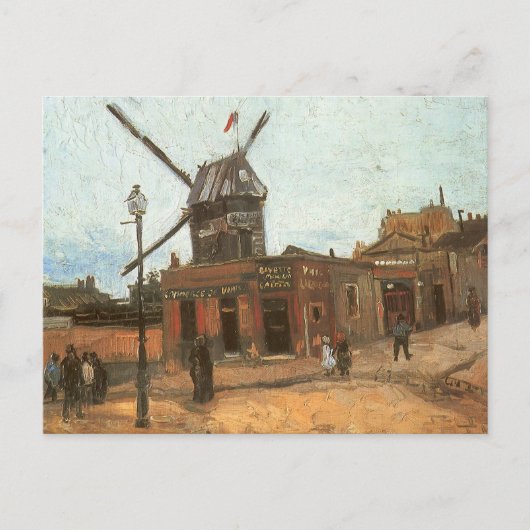 Vincent van Gogh - Moulin de la Galette, Windmill Postkarte (Vorderseite)