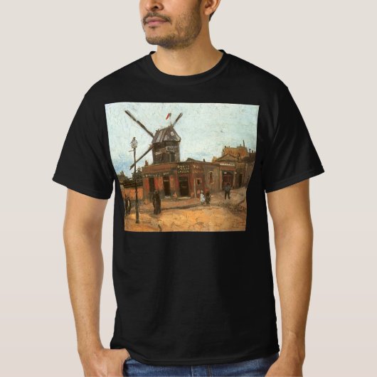 Vincent van Gogh - Moulin de la Galette, Windmill T-Shirt (Vorderseite)
